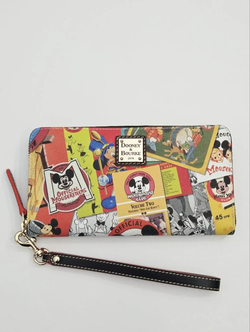 NEW DOONEY & BOURKE DISNEY THE MICKEY MOUSE CLUB 70TH ANNIVERSARY WALLET